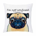 Axyaa Painted Dog Decorative Soft Sofa Bed Pillow Cover in Cartoon Puppy Design