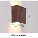 Axyaa LED Wood Wall Light for Living Room Bedroom Decor, Up Down Sconce