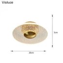 Axyaa Modern LED Flush Mount Ceiling Light Fixture for Home Aisle Entrance Balcony