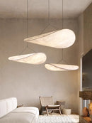 Axyaa Silk Ceiling Pendant Lamps: Modern, Minimalist, LED Chandeliers for Home Decor