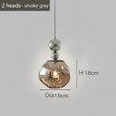 Axyaa Nordic Luxury Round Chandelier for Bar Counter, Bedroom, and Restaurant, Postmodern Lava Lamp