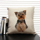 Axyaa Dog Pattern Cushion Cover for Family Sofa and Car Decoration