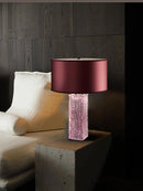Luxury Italian Style Red Black Fabric Table Lamp for Axyaa Brand