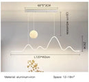 Axyaa Modern LED Pendant Chandelier for Dining Room, Kitchen, Bar - Designer Line Lighting