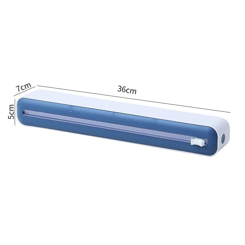 Axyaa Plastic Wrap Cutter & Food Film Dispenser Storage Box Kitchen Gadget