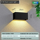 Axyaa Aluminum LED Wall Lamp IP65 Waterproof Outdoor 12W24W Interior Light