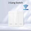 Axyaa WiFi LED Light Switch 1/2/3 Gang RF433MHz Panel Smart Life Alexa Google Home