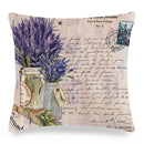 Axyaa Lavender Print Collection Pillowcase for Home Decor and Bedding