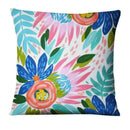 Axyaa Watercolor Flowers Painting Print Pillowcase 45x45cm Home Decor Pillows