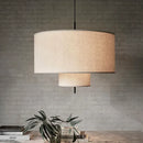 Axyaa Nordic Minimalist Fabric Chandelier Pendant Lamp for Living Room Dining Bar