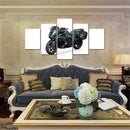 5-Piece Canvas Wall Art Bikes R1300 RT 5K Wallpaper Home Decor Poster Print for Living Room by Axyaa