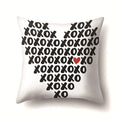 Axyaa Nordic Heart Print Throw Pillow Cover 45x45cm Home Sofa Decor