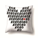 Axyaa Nordic Heart Print Throw Pillow Cover 45x45cm Home Sofa Decor