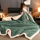 Axyaa Winter Plush Fleece Blanket - Cozy Sofa Quilt for Office and Home