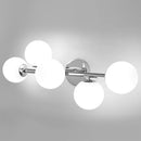 Axyaa 5-Head G9 Indoor Wall Light in Black Gold for Bathroom Mirror Vanity
