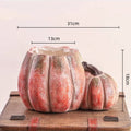 Axyaa Pumpkin Flower Vase for Garden and Courtyard Decoration - Ceramic Succulent Pot