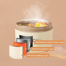 Axyaa Stainless Steel Insulated Bento Lunch Box - Stackable, Microwave Safe, Portable