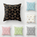 Axyaa Geometric Cube Print Pillowcase for Home and Office Décor