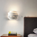 Axyaa 4-Layer White Metal Wall Lamp Modern Creative Light for Bedroom Living Room