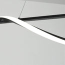 Axyaa minimalist aluminum pendant lamp for kitchen dining island LED lighting fixtures