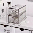 Acrylic Makeup Organizer Box by Axyaa: Multi-layer Clear Desk Storage for Cosmetics & Sundries