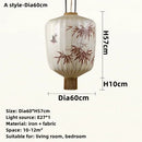 Axyaa Retro Fabric Lantern Pendant Lights for Home and Hospitality