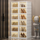 Axyaa Foldable Shoe Cabinet: 3-9 Tier Heavy-Duty Storage Box for Shoes & More