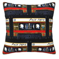 Retro Music Cassette & Vinyl Pillows Cushion Cover for Sofa, Bedroom & Car