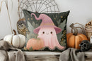 Axyaa Halloween Ghost Flower Hat Pillow Cover for Sofa Bedroom Car