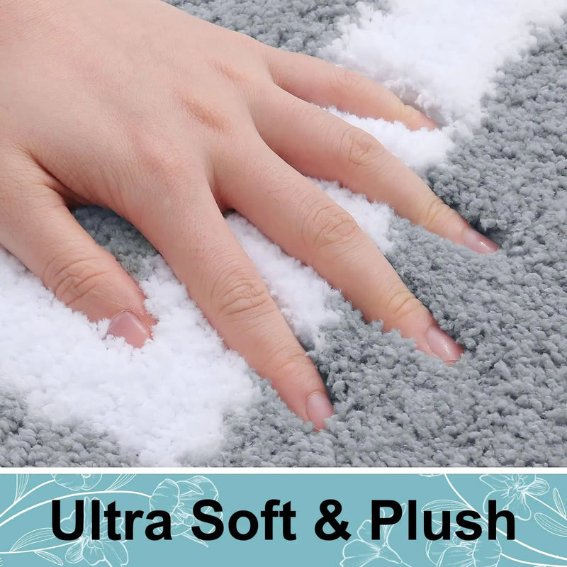 Axyaa Ultra Absorbent Microfiber Bath Rug for Luxury Bathroom Experience