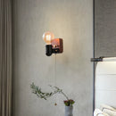 Axyaa Dark Wood Wall Lamp for Indoor Lighting Fixtures