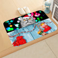Axyaa Christmas Animal Print Door Mat - Non-Slip Home Decoration
