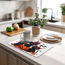 Axyaa Halloween Pumpkin Kitchen Drying Mat