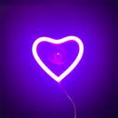 Axyaa Car Window Neon Lights Remote Control Flashing Heart Decorations Neon Party