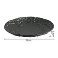 Axyaa Stone Pattern Ceramic Dinner Plate Set - Restaurant Tableware