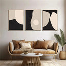 Axyaa Retro Abstract Canvas Painting for Living Room Wall Art Aesthetic