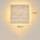 Axyaa Stone Clock Wall Lamp: Stylish Lighting for Home Decor