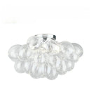 Axyaa Glass Chandelier LED Ceiling Lamp for Designer Home Decor