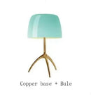 Axyaa Bauhaus Glass Desk Lamp LED Table Light for Bedroom Living Room