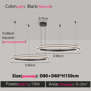 Axyaa LED Chandelier: Modern Dining Room Lighting for Bedroom, Living Room, and Study