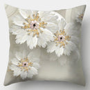 Axyaa Retro Flowers Pillowcase 45cmX45cm Square Sofa Cushion Cover