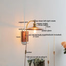 Axyaa Nordic Glass LED Wall Lamp for Home, Coffee Living Room & Bedroom Decor