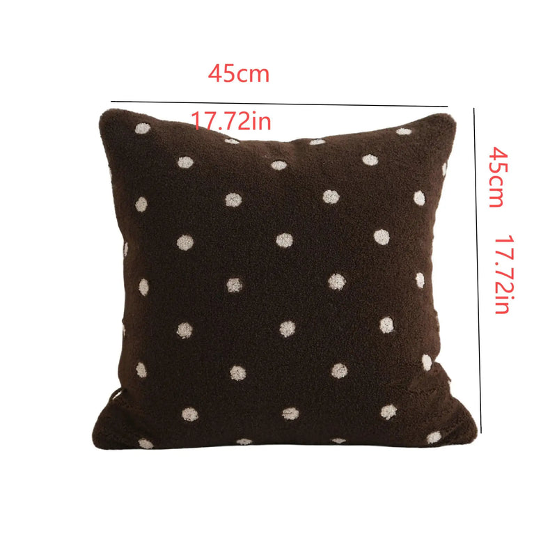 Axyaa White Nordic Pillow Cover for Living Room Sofa, Cute & Stylish Home Decoration