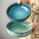 Axyaa Ceramic Salad Bowl Noodle Soup Plate Nordic Cutlery Vintage Stylish Dish