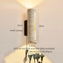 Axyaa Vintage LED Wall Lights for Living Room, Bathroom, Bedroom - Columnar Stone Design