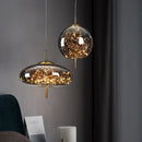 Axyaa Glass Art Master Bedroom Pendant Light Bar Counter Hanging Lamp