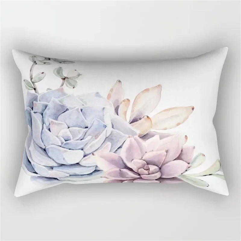Pink Flower Polyester Pillowcase - Romantic Girl Room Aesthetic Decor