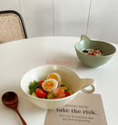 Axyaa Ceramic Breakfast Set: Salad Plate, Bowl, Cup, Fruit Bowl, Noodle Bowl