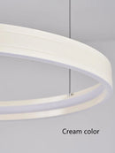 Axyaa Luxury Electroplated Circular Hall Light: Modern, Simple, Atmospheric Pendant