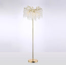 Axyaa Nordic Luxury Crystal LED Floor Lamp for Living Room, Bedroom & Sofa